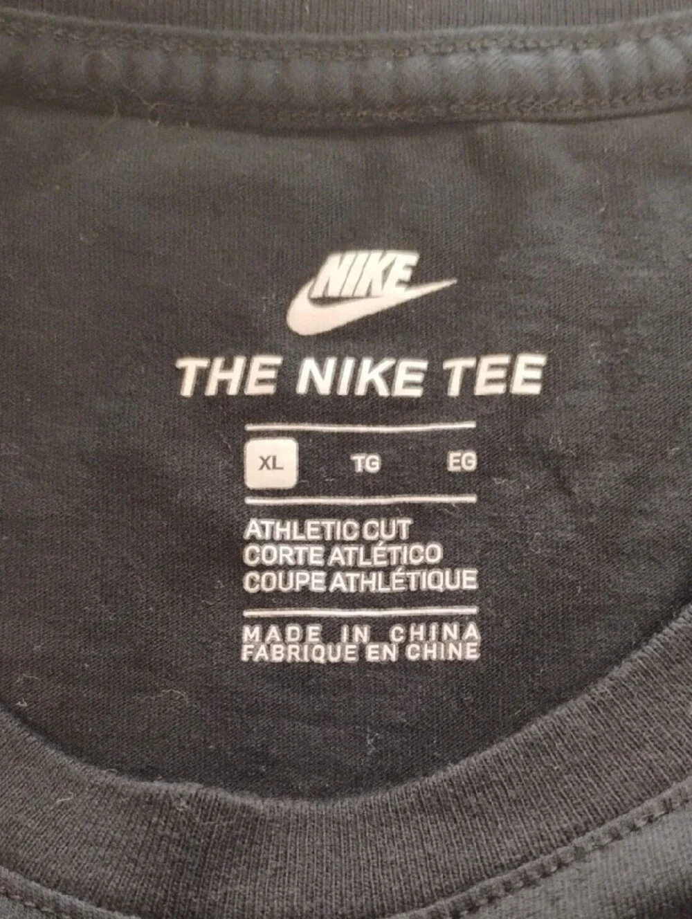 Nike Black T-Shirt with Blue Sky and Yellow Smoke Graphic